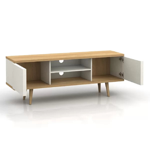 Rummond TV Stand for TVs up to 60" Adjustable Shelves with Cable Management