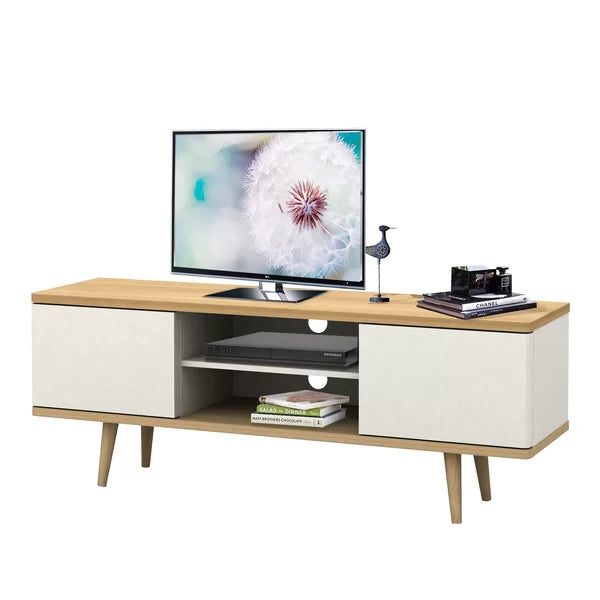 Rummond TV Stand for TVs up to 60" Adjustable Shelves with Cable Management