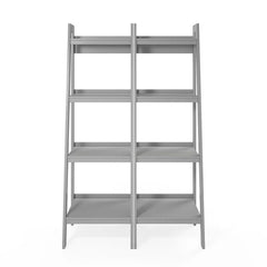 Dove Gray Rupert 60'' H x 20.6'' W Steel Ladder Bookcase (Set of 2)