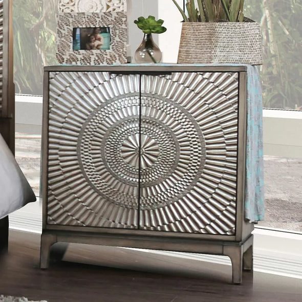 Rusnak 31'' Tall Nightstand in Antique Gray Offer Extra Storage Space and Style