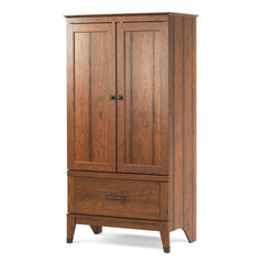 Rustic Armoire Rich Cherry Versatility and Style Finish and Sturdy