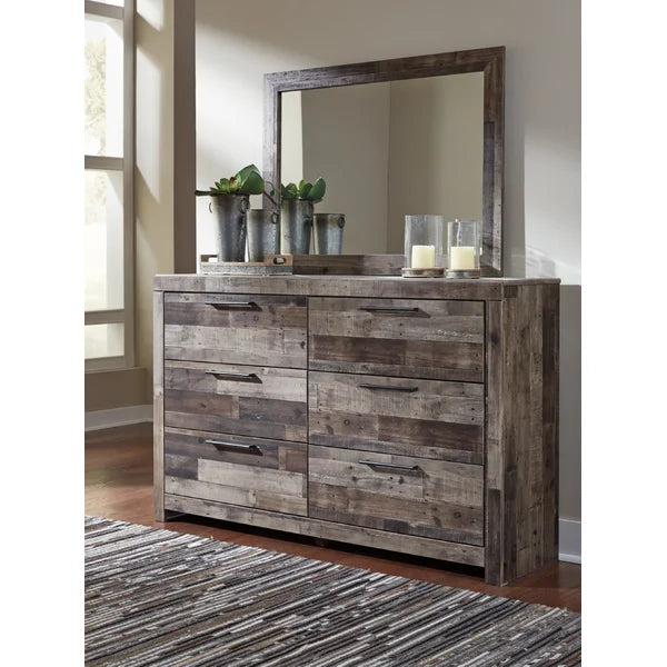 Ryant 6 Drawer 67.25'' W Double Dresser with Mirror