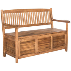 Outdoor Living Brisbane Brown Storage Bench - 50"x24"x35.2" Eliminate Clutter in your Foyer, Mudroom Or On your Patio with this Storage Bench