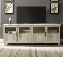 White Oak Timpson TV Stand for TVs up to 80 Made From Engineered Wood