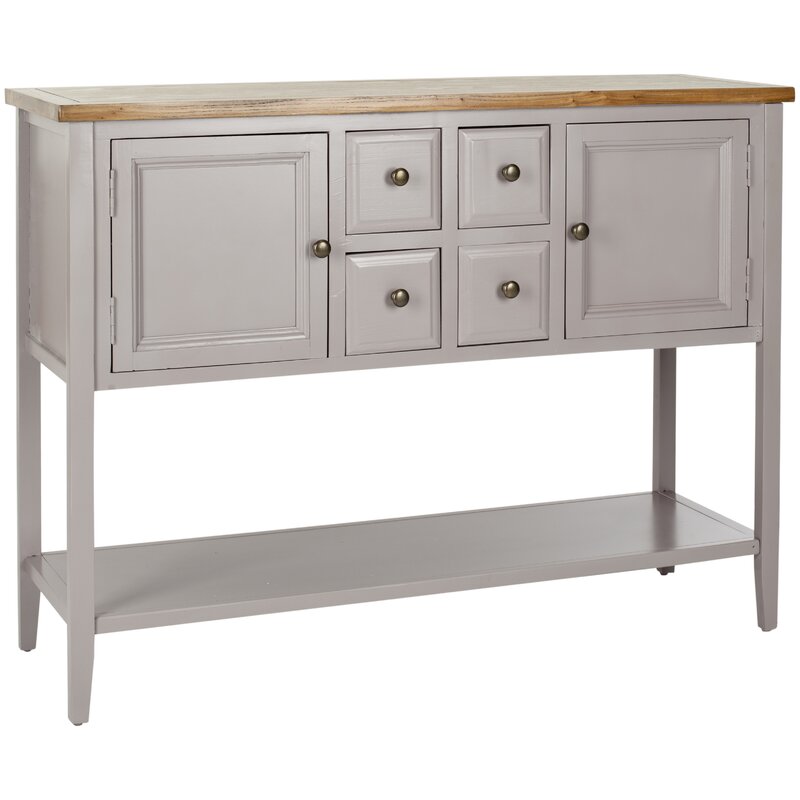 Quartz Gray 45.7'' Console Table Keep the Entryway Tidy While Crafting A Welcoming Display