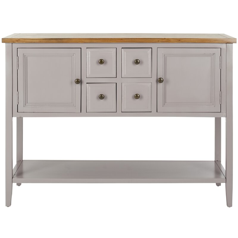 Quartz Gray 45.7'' Console Table Keep the Entryway Tidy While Crafting A Welcoming Display