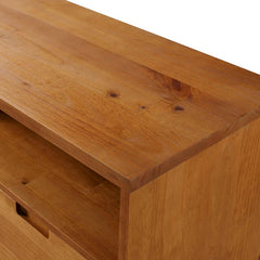 Caramel Sadie Solid Wood TV Stand for TVs up to 65" Mid Century Modern Perch