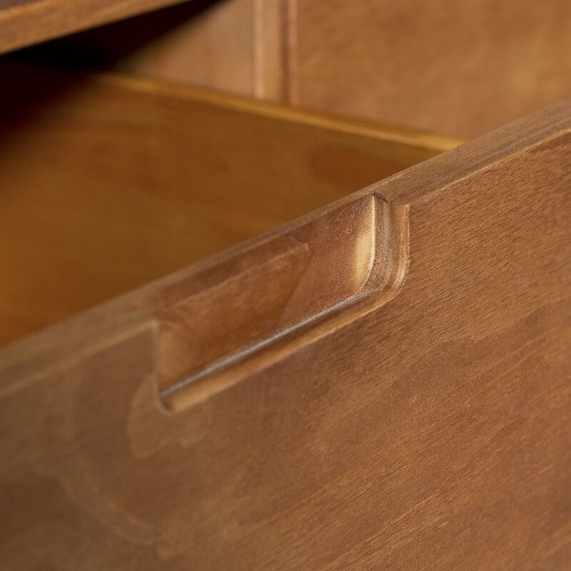 Caramel Sadie Solid Wood TV Stand for TVs up to 65" Mid Century Modern Perch