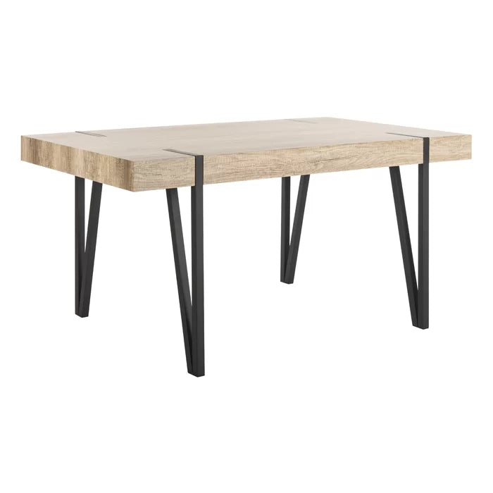 Canyon Gray Salemburg 59.1'' Dining Table Clean Lined Design