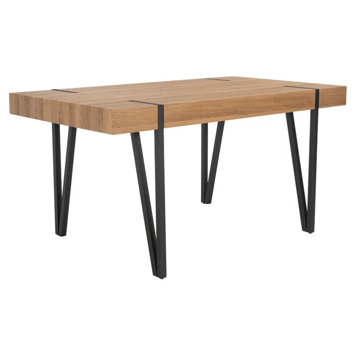 Natural Salemburg 59.1'' Dining Table Clean Lined Design