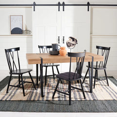 Natural Salemburg 59.1'' Dining Table Clean Lined Design