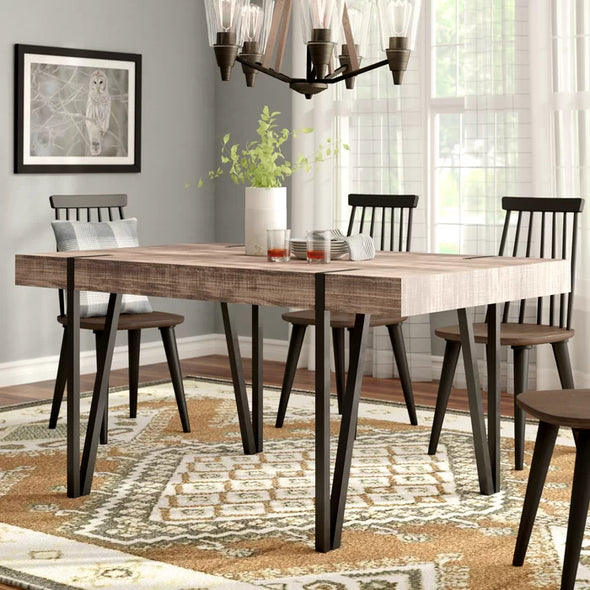 Canyon Gray Salemburg 59.1'' Dining Table Clean Lined Design