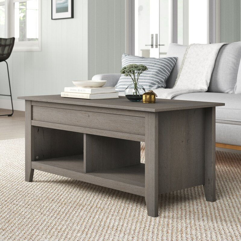 Mystic Oak Samuel Lift Top Coffee Table Style and Convenience all in One