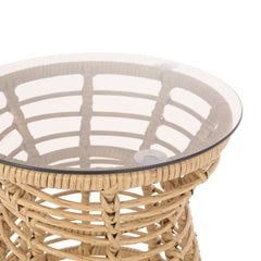 Wicker Side Table 15.50" W x 15.50" L x 15.50" H Unconventional Yet Sleek Look for your Patio Space