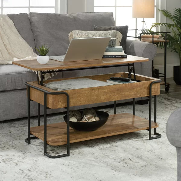 Sandridge Lift Top Coffee Table with Storage Perfect Coffee Table Rustic-Inspired Style