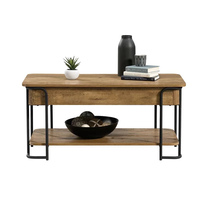 Lift Top Coffee Table with Storage Add the Rustic-Inspired Style and Functional