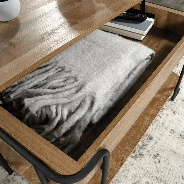 Sandridge Lift Top Coffee Table with Storage Perfect Coffee Table Rustic-Inspired Style