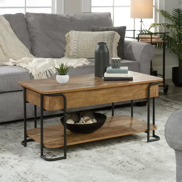 Sandridge Lift Top Coffee Table with Storage Perfect Coffee Table Rustic-Inspired Style