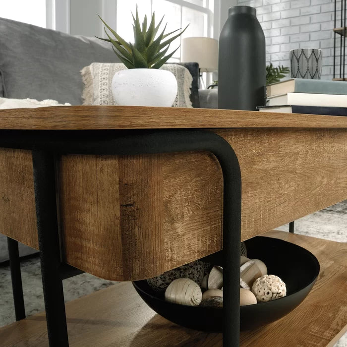 Lift Top Coffee Table with Storage Add the Rustic-Inspired Style and Functional
