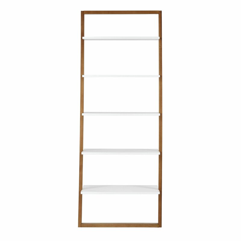 Ladder Bookcase 73.56'' H x 28'' W Providing A Perfect Platform for Displaying Everything from Framed Photos To Rows of your Favorite Reads