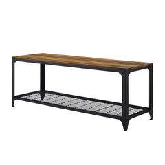 Shoe Storage Bench Type Shelves Durable Laminate Powder Coated Metal
