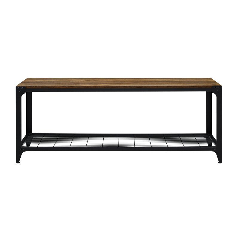 Shoe Storage Bench Type Shelves Durable Laminate Powder Coated Metal