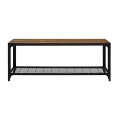 Shoe Storage Bench Type Shelves Durable Laminate Powder Coated Metal