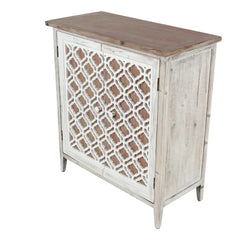 Sarmiento 31'' Tall Solid Wood 2 - Door Accent Cabinet Accent Cabinet In Your Entryway Lobby Living Room