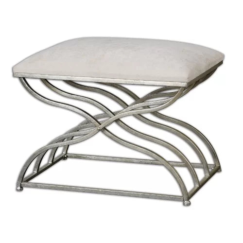 Savell 20'' Tall Metal Vanity Stool Indoor Aesthetic Furniture Design