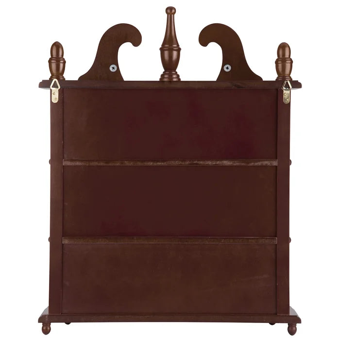 Savile 20'' Wide Solid Wood Curio Cabinet Perfect for Wall Mount or Freestanding