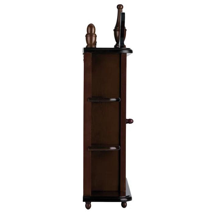 Savile 20'' Wide Solid Wood Curio Cabinet Perfect for Wall Mount or Freestanding