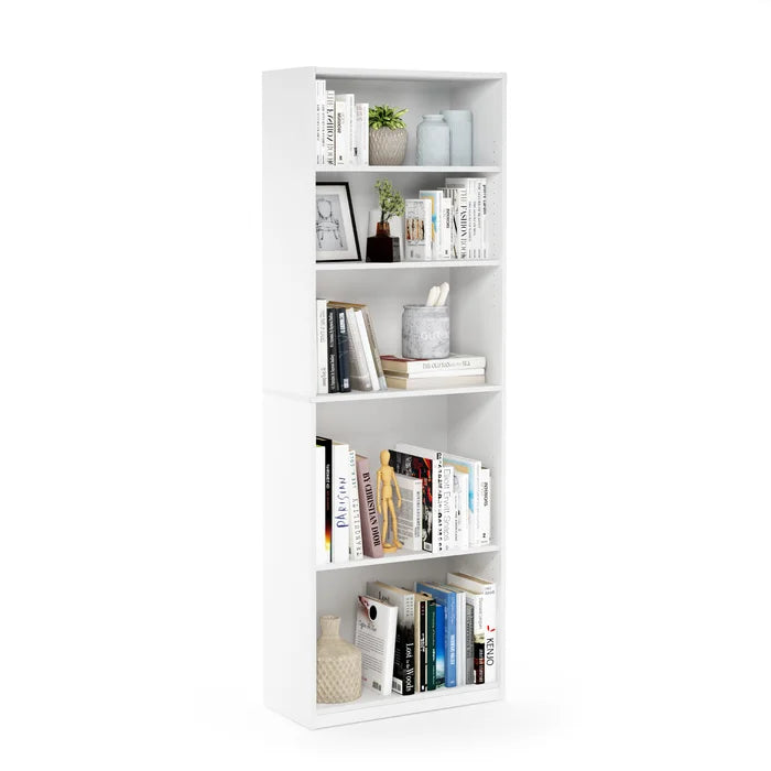 White Sayef 71.1'' H x 24.4'' W Standard Bookcase Eye Catching Accents or Stick