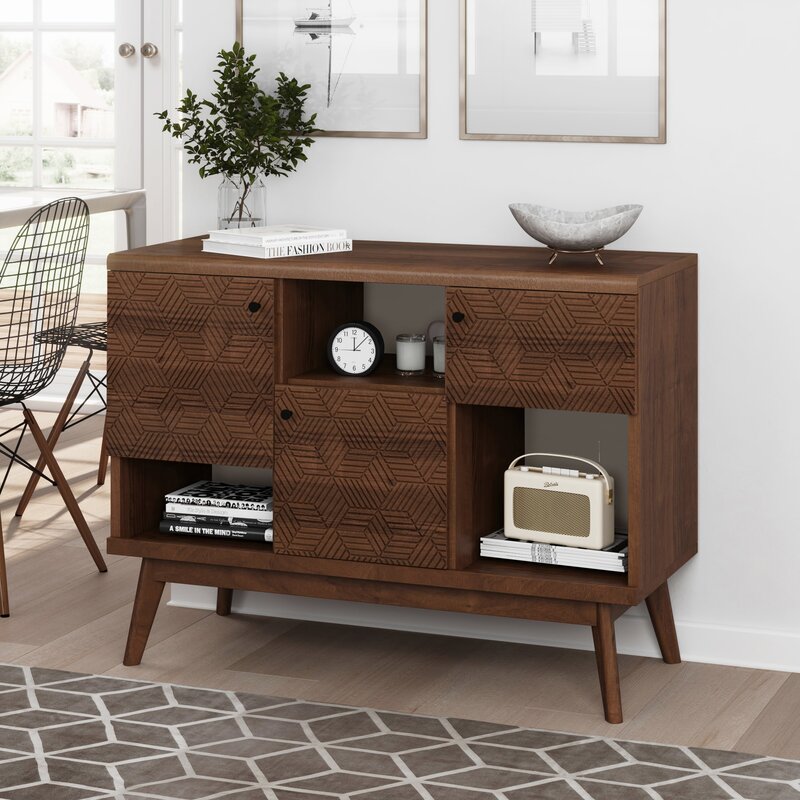 Scandi Tv Stand Media Console For Tv's Up To 43'' Quality Materials