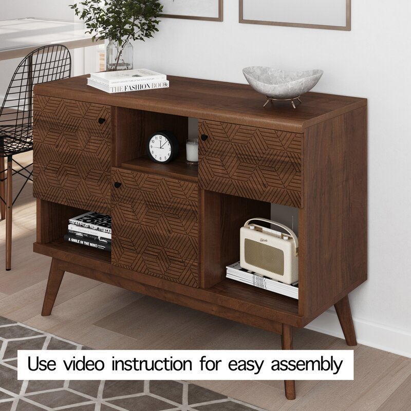 Scandi Tv Stand Media Console For Tv's Up To 43'' Quality Materials