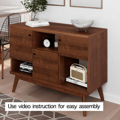 Scandi Tv Stand Media Console For Tv's Up To 43'' Quality Materials