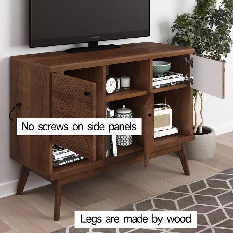 Scandi Tv Stand Media Console For Tv's Up To 43'' Quality Materials