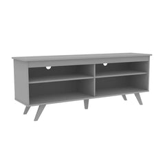 Gray Schaeffer TV Stand for TVs up to 65" Adjustable Shelves with Cable Management