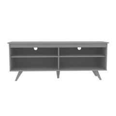 Gray Schaeffer TV Stand for TVs up to 65" Adjustable Shelves with Cable Management