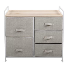 Gray Schechter 30.3'' Tall 5 - Drawer Bachelor's Chest Perfect for Space-Saving
