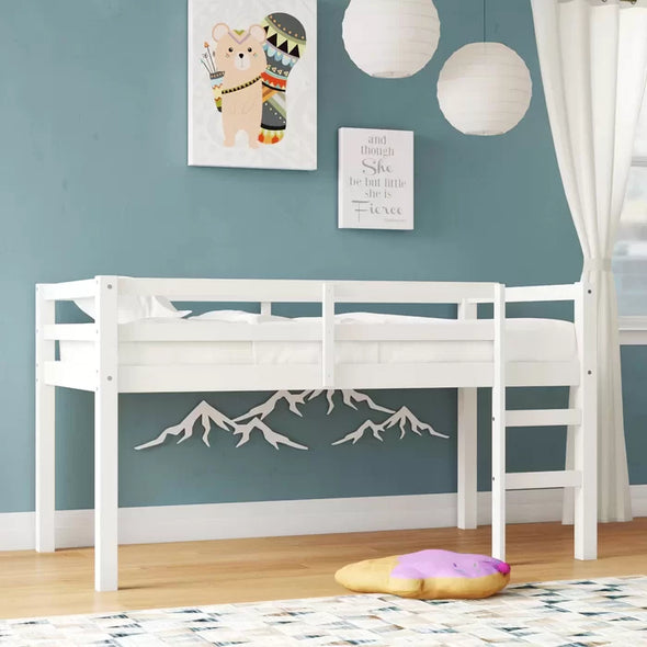 Twin Loft Bed Stylish and Functional Design Perfect for Bedroom