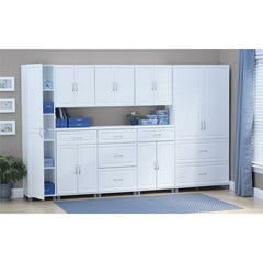 White Scholl Armoire Laminated MDF and Particleboard