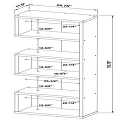 Schrock 70.75'' H x 24.75'' W Geometric Bookcase