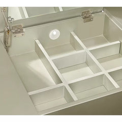 Schweiger 40.5'' Wide Solid Wood Vanity Set with Stool and Mirror
