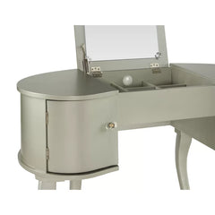 Schweiger 40.5'' Wide Solid Wood Vanity Set with Stool and Mirror