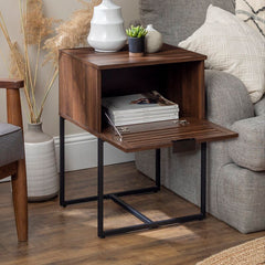 25'' Tall Nightstand Can Store Books, Electronics, or Other Accessories Perfect for Living Room, Bedroom