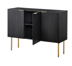 1 Valen Channel Front Sideboard perfect for Drinkware, Table Linens or your Vinyl Record Collection