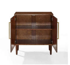 1 Everett Console Mid-century Cabinet in Mahogany Perfect Solution for Small Space Storage Needs