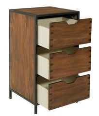 3- Drawer Storage Cabinet Industrial flair and rustic sophistication Decoration