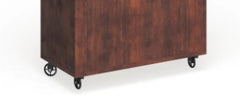 1 - Vintage Walnut Mobile Cabinet Industrial and transitional style Perfect for home