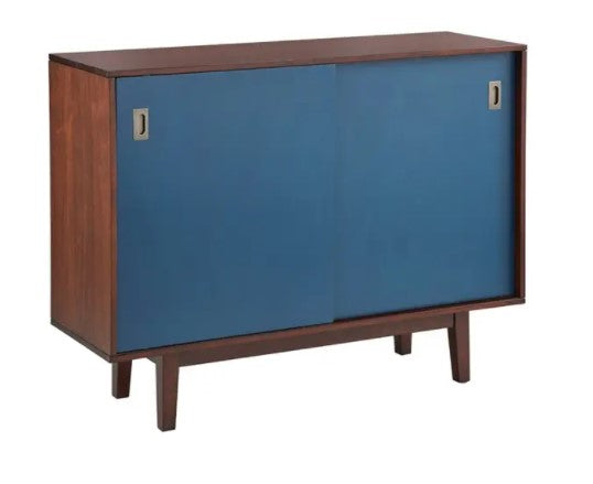 1 - Console Table in Walnut Blue A stylish accent in the living room or dining room